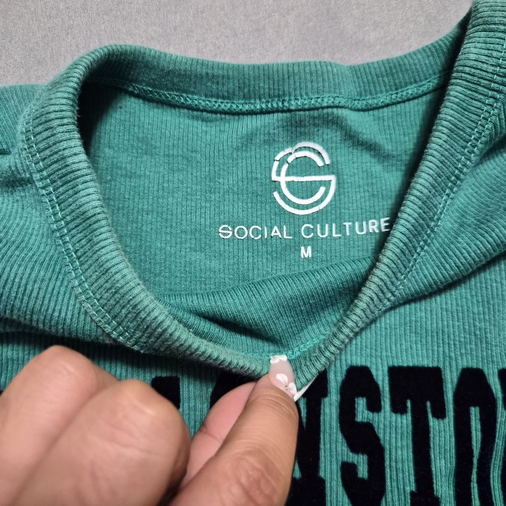 Teal Crop Top for Women